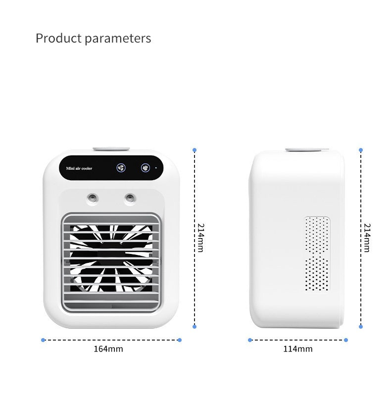 Portable Air Cooler Fan – Water Cooling AC for Home, Office & Car | USB & Lightweight