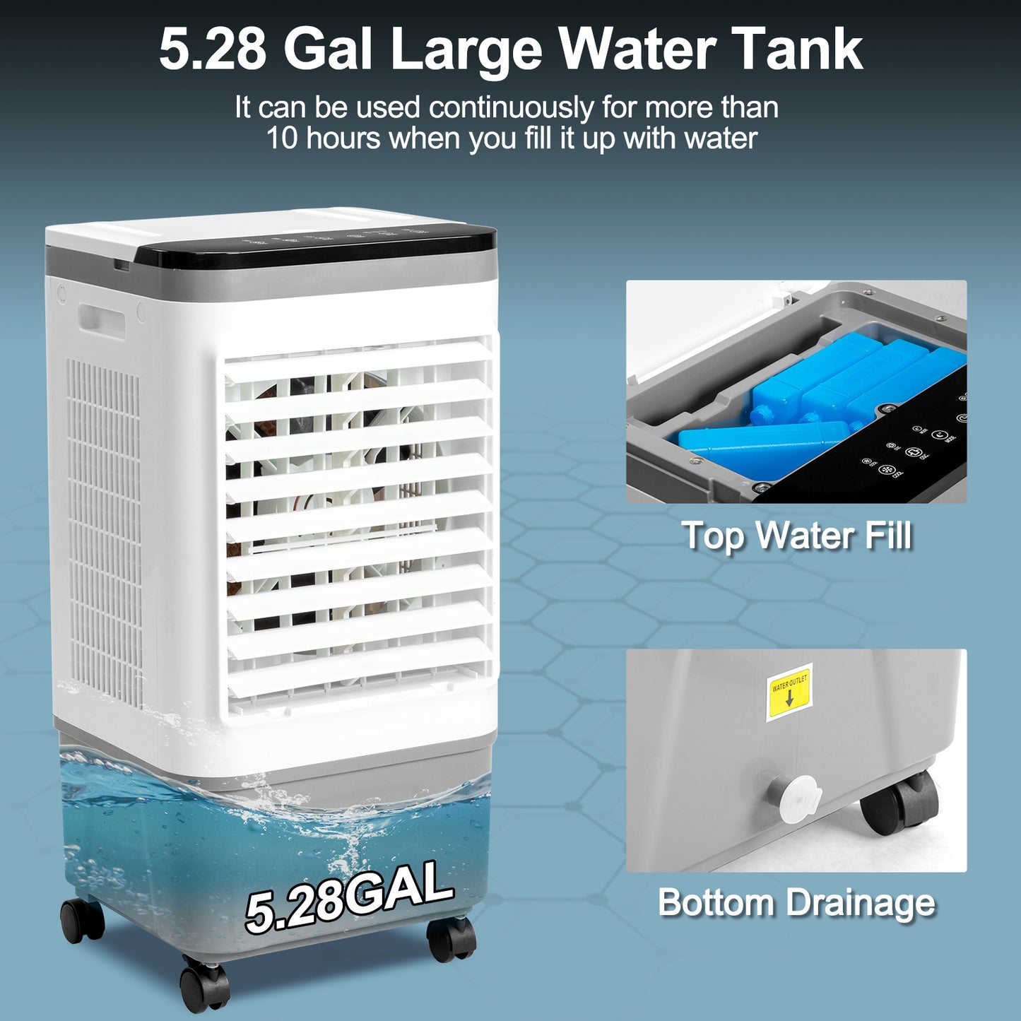 3-in-1 Evaporative Air Cooler – Fan, Humidifier & Timer | USA Spec
