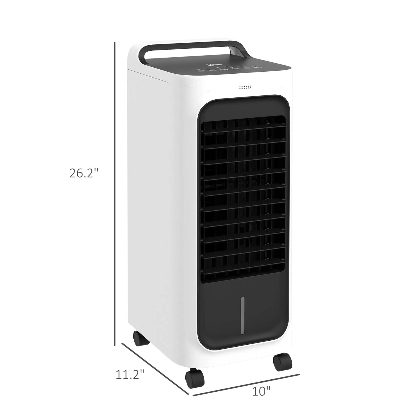 HOMCOM 3-in-1 Evaporative Air Cooler – Ice Cooling Fan with Remote, Water Tank & Timer