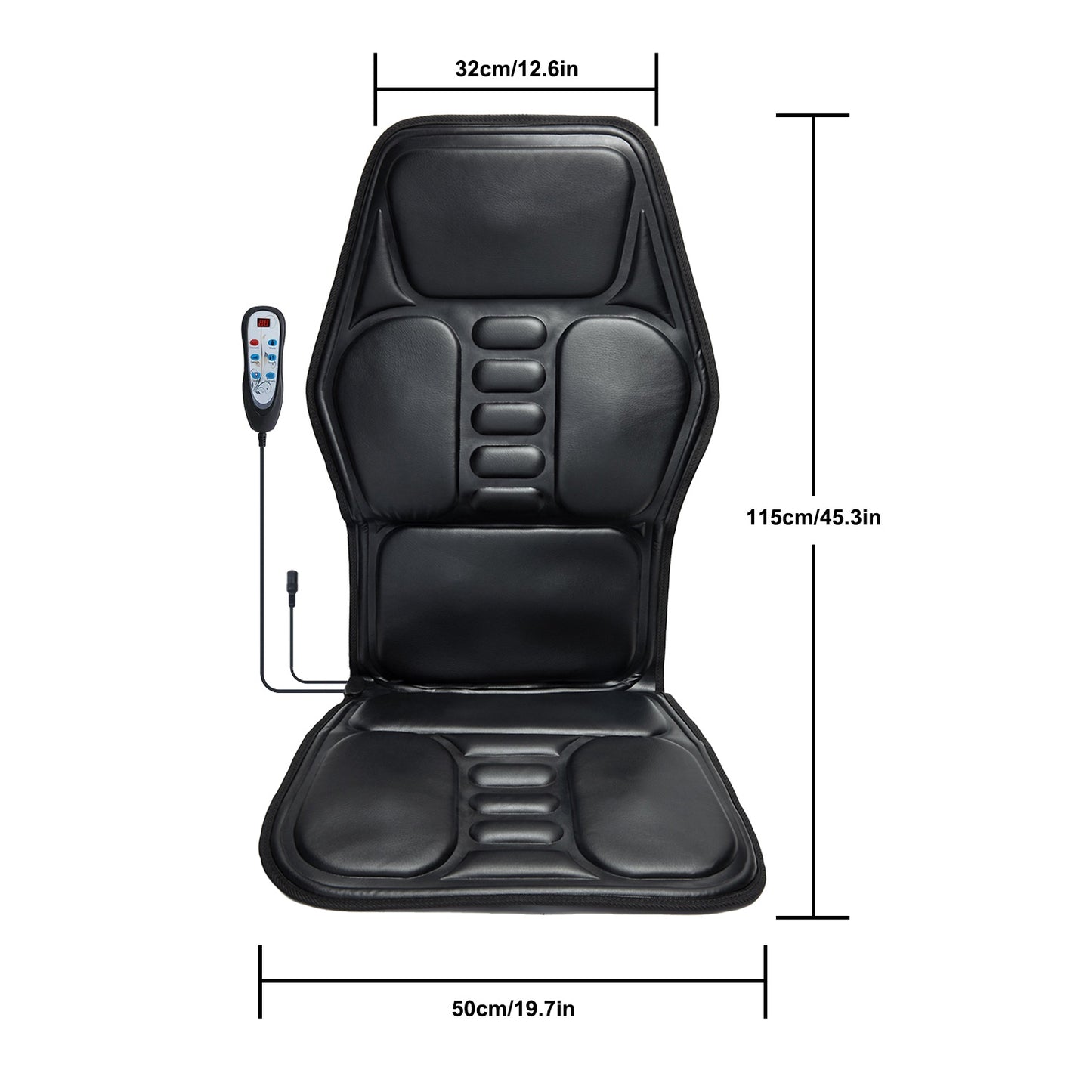 Massage Chair Pad with Heat – 7 Vibration Motors for Office & Home Use