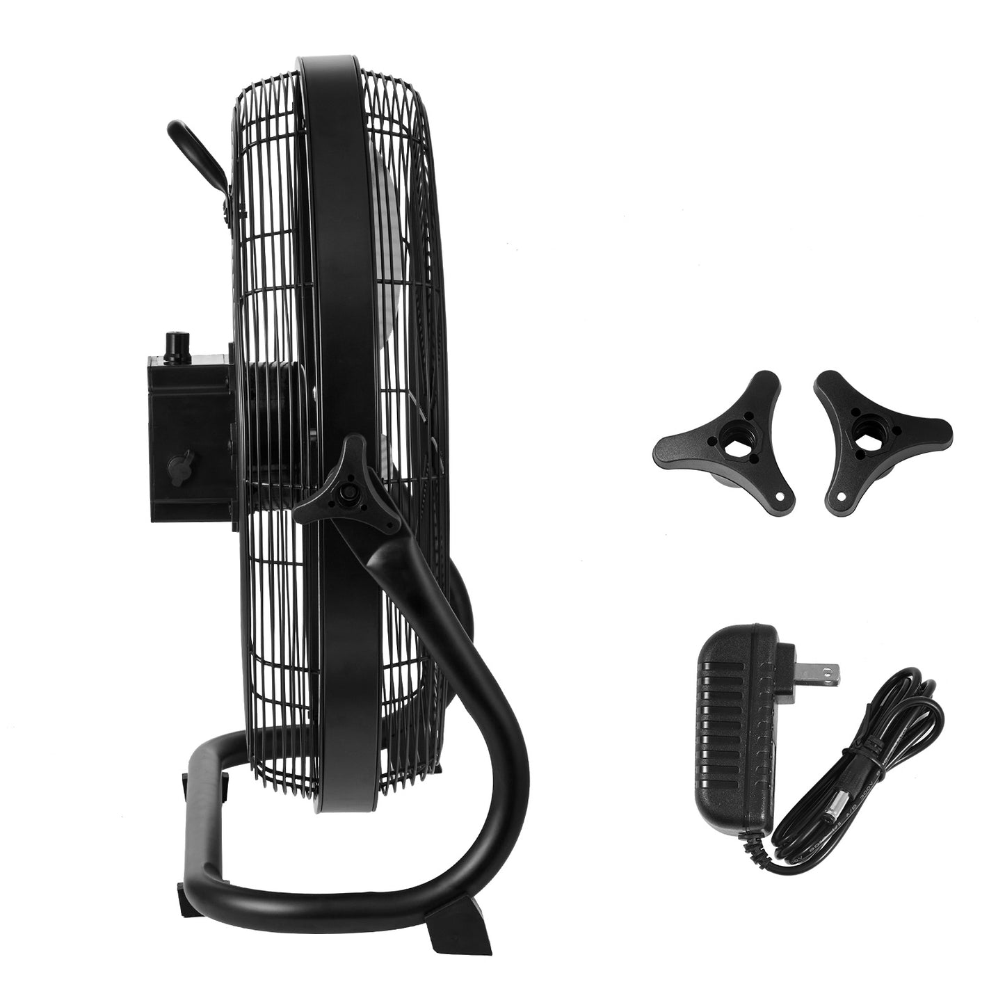 VEVOR 16” Cordless Floor Fan – High-Velocity, Quiet, Portable Industrial Fan with 360° Pivot
