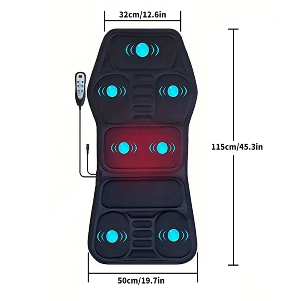 Massage Chair Pad with Heat – 7 Vibration Motors for Office & Home Use