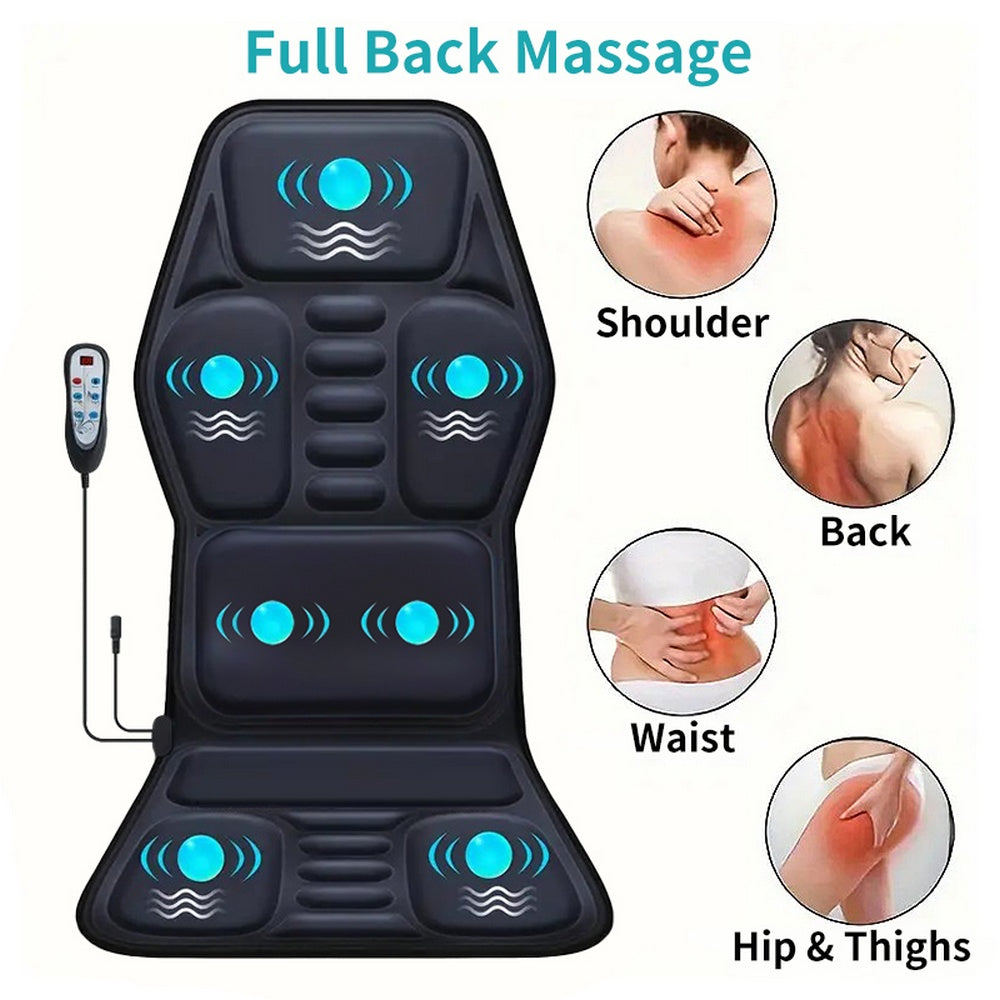 Massage Chair Pad with Heat – 7 Vibration Motors for Office & Home Use