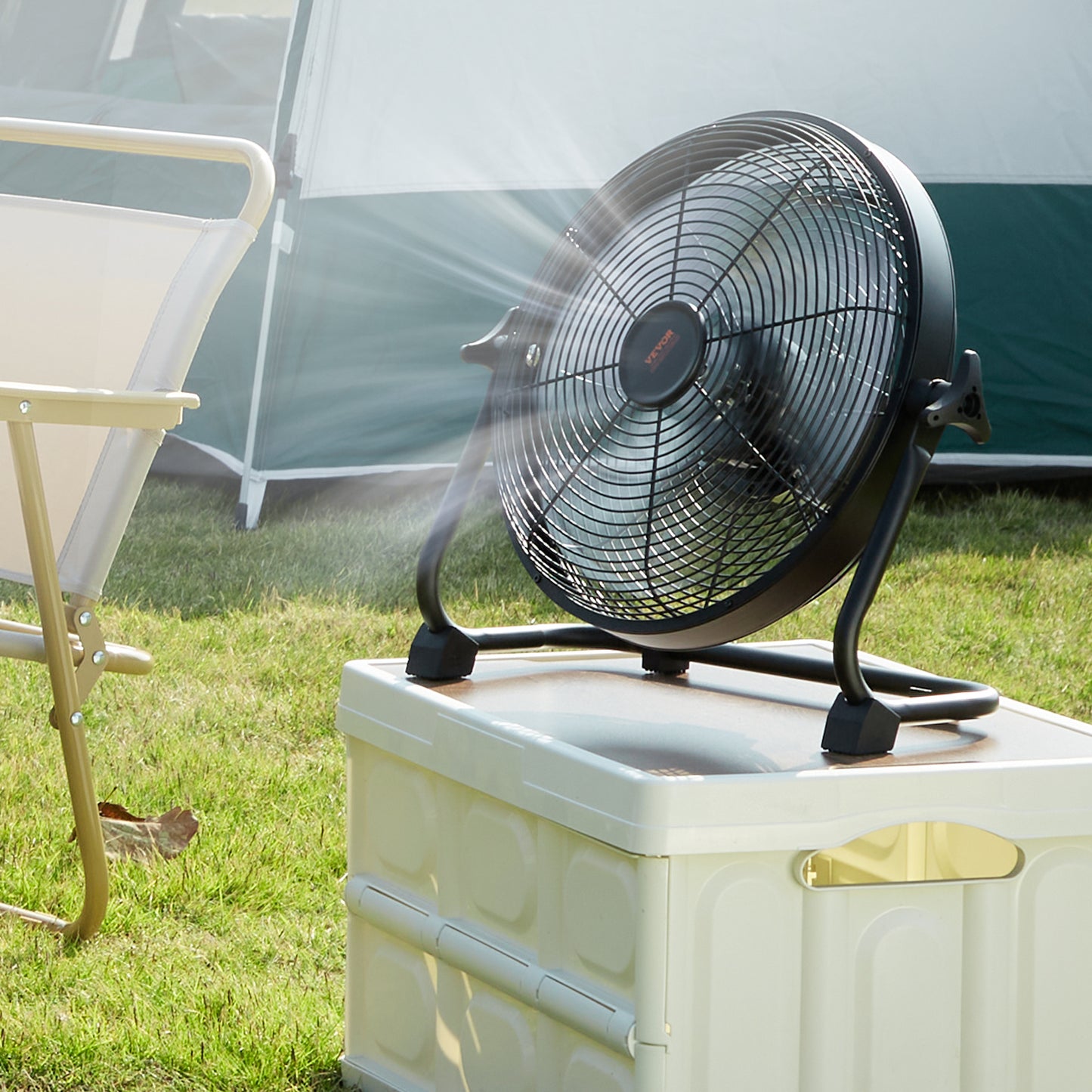VEVOR 16” Cordless Floor Fan – High-Velocity, Quiet, Portable Industrial Fan with 360° Pivot