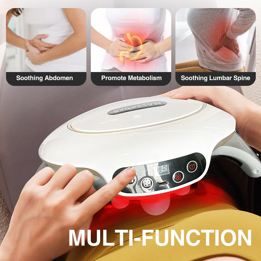 3-Mode Electric Abdominal Massager – Rechargeable Full-Body Relief for Abdomen, Back & Legs