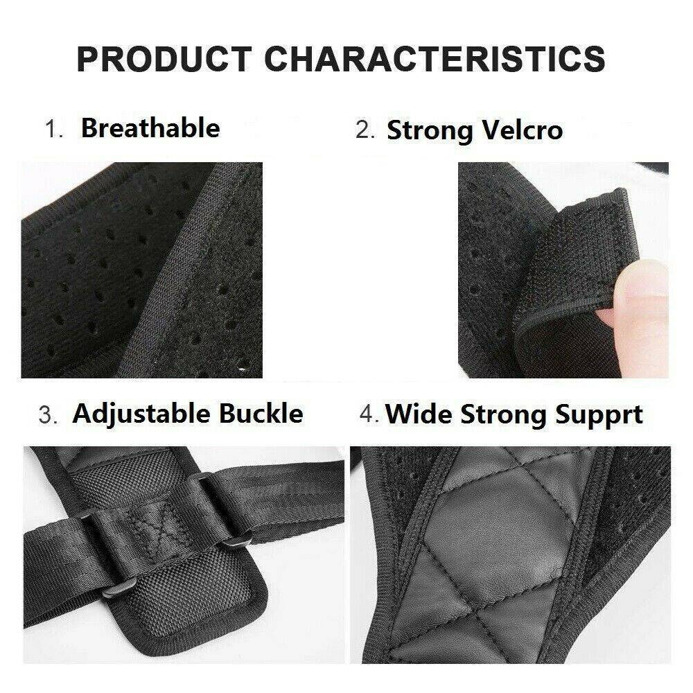 Posture Clavicle Support Corrector – Back Straightener & Shoulder Brace Strap