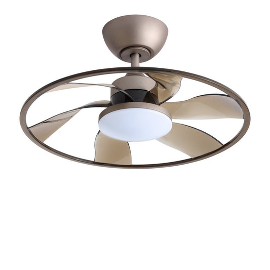 22" LED Smart Ceiling Fan – Coffee Finish + Remote Control